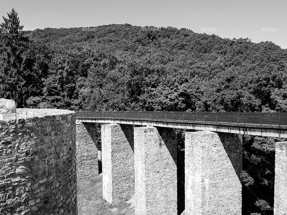 the bridge of the Neamț fortress