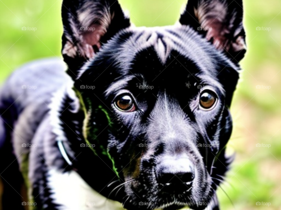 beautiful cute eyed dog