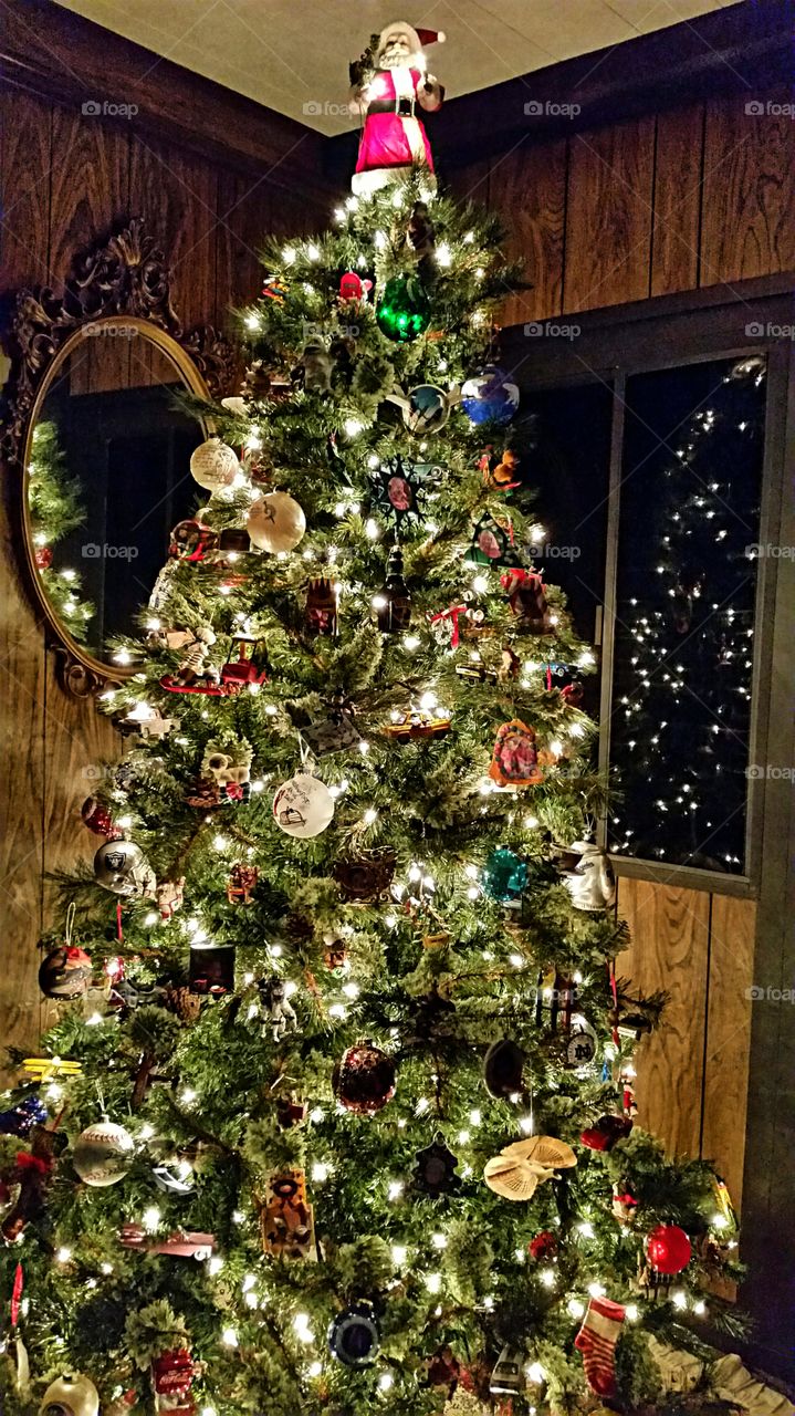 Softly glowing Christmas Tree