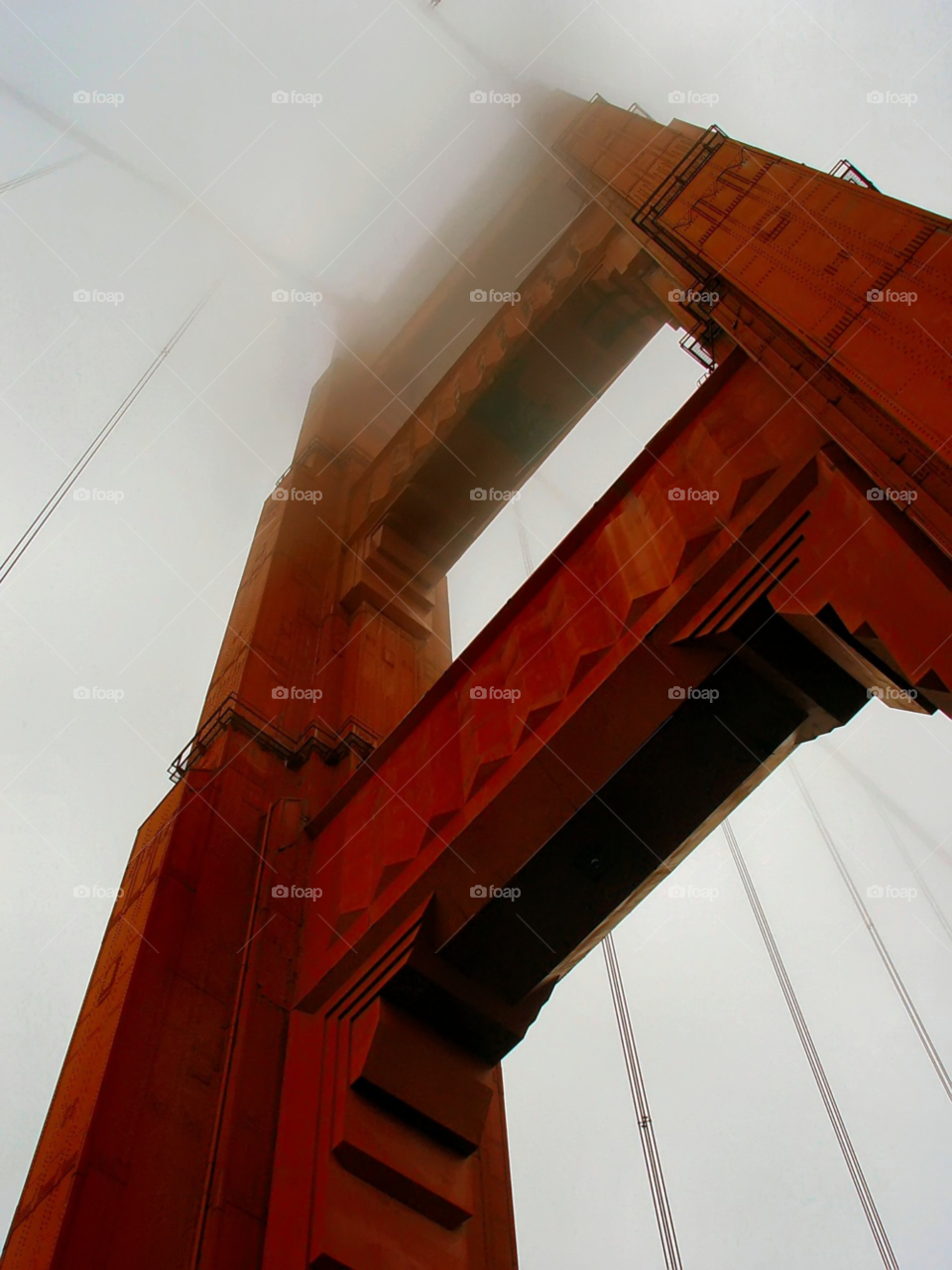 structure fog golden gate bridge by wme