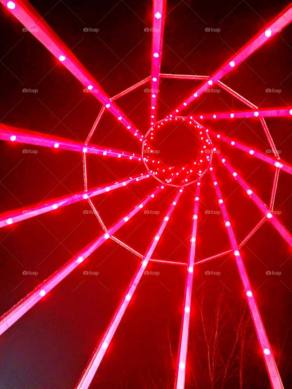 spiral light pattern