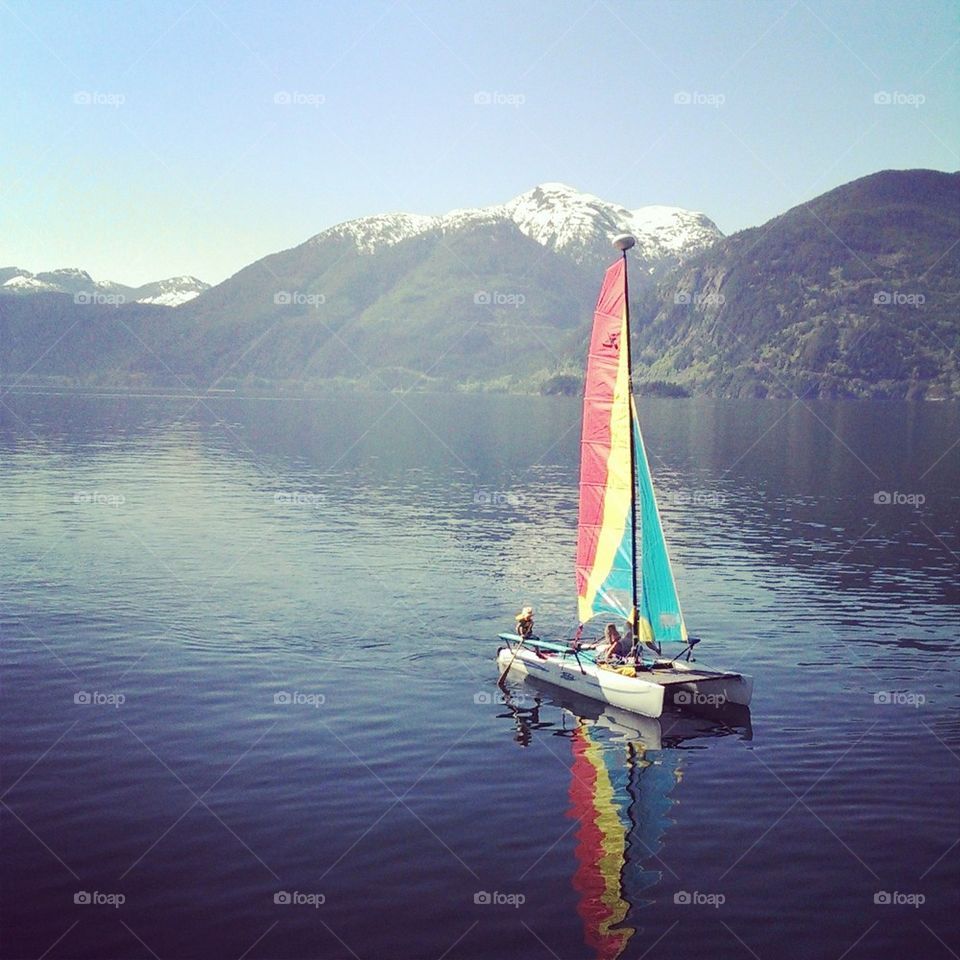 Sailing on Peaceful Water