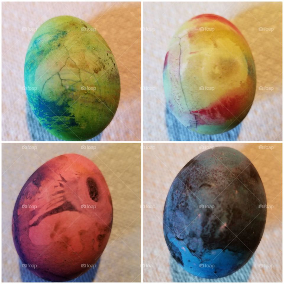 Pop Art abstract Easter Eggs