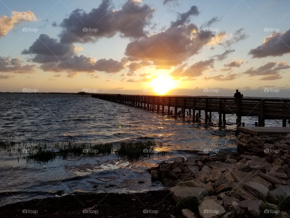 Sunset at the pier