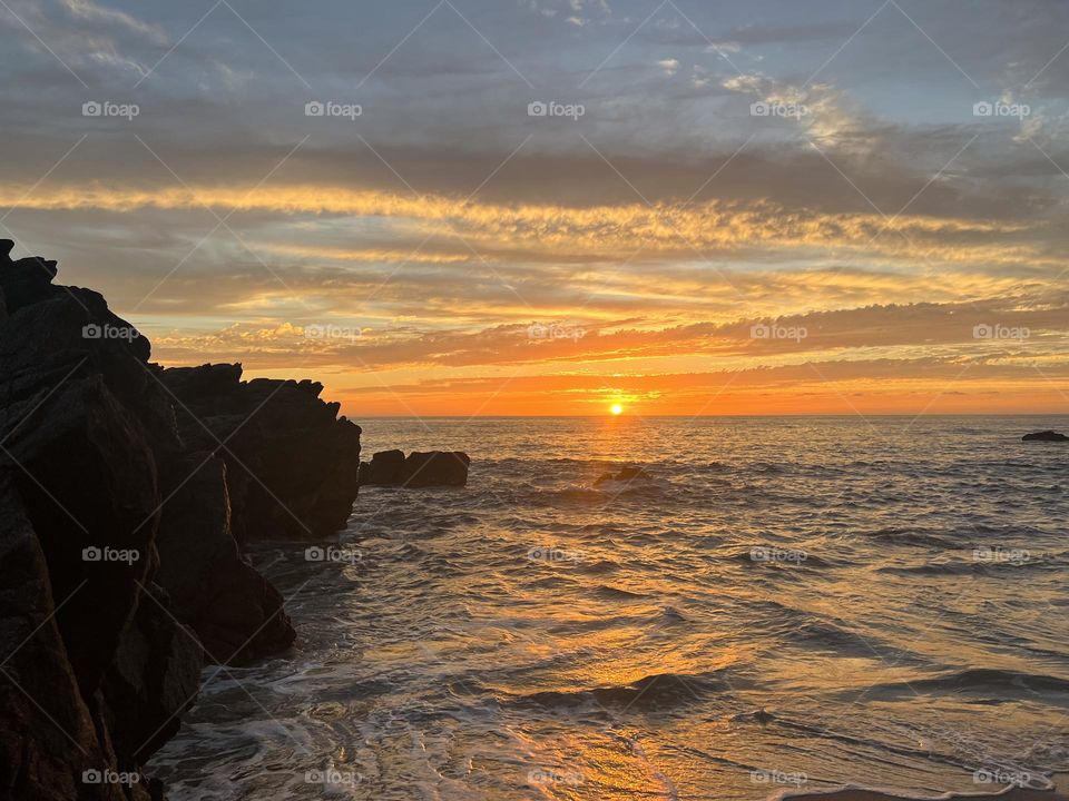 Atardecer desde la playa 