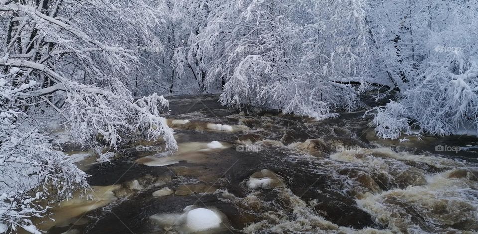 River in winter