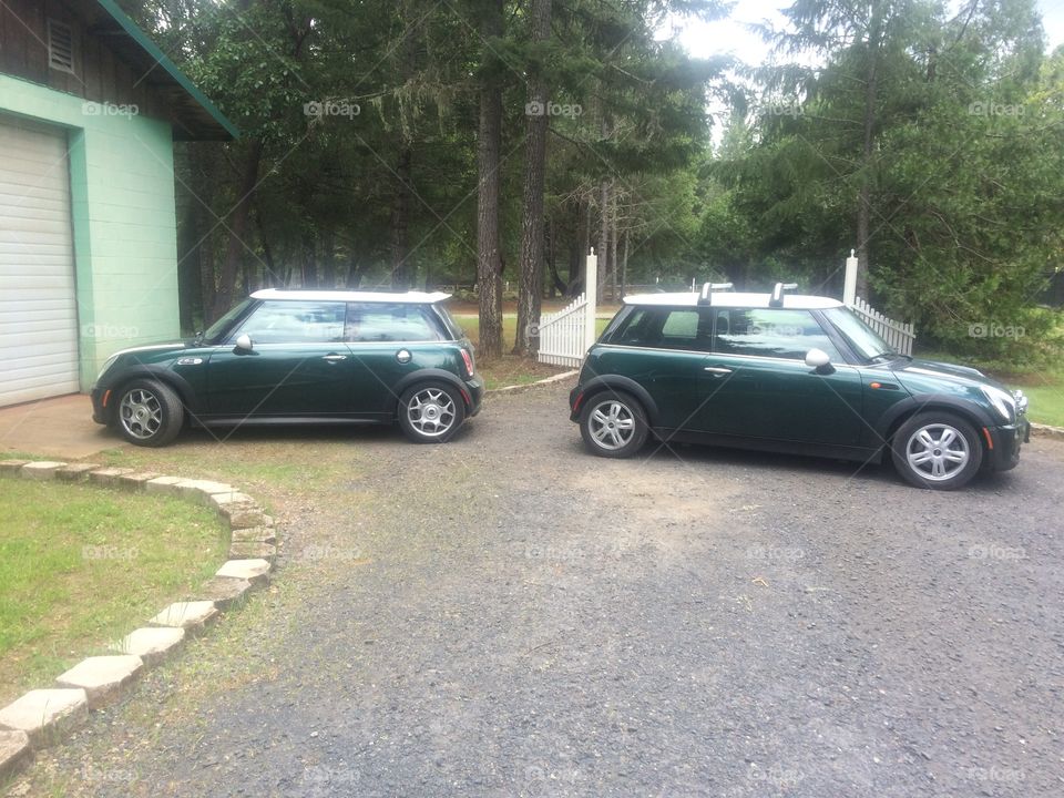 His and hers MINI Coopers