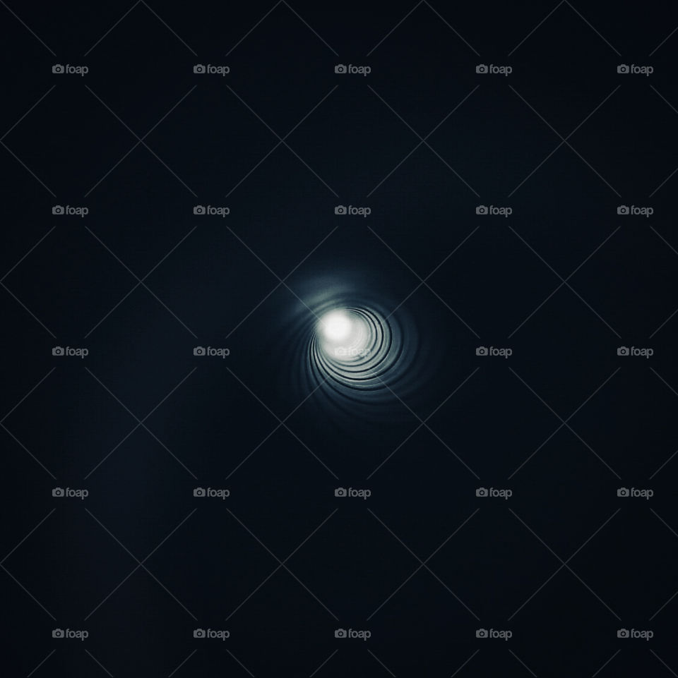 A peak into the gun barrel when cleaning my Browning.