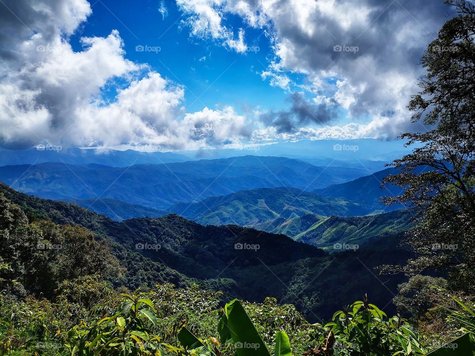 Incredible panoramic view in Doi Phu Kha National Park in Nan, Thailand. The view seemed to go on forever.