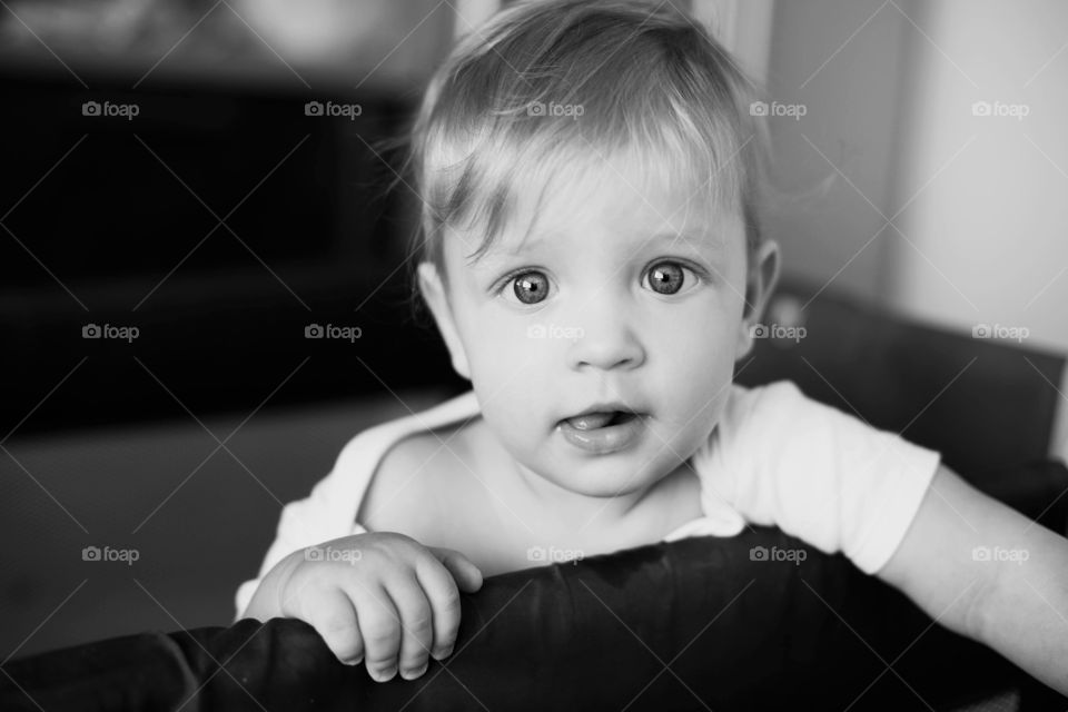 Child, Monochrome, People, Baby, Portrait
