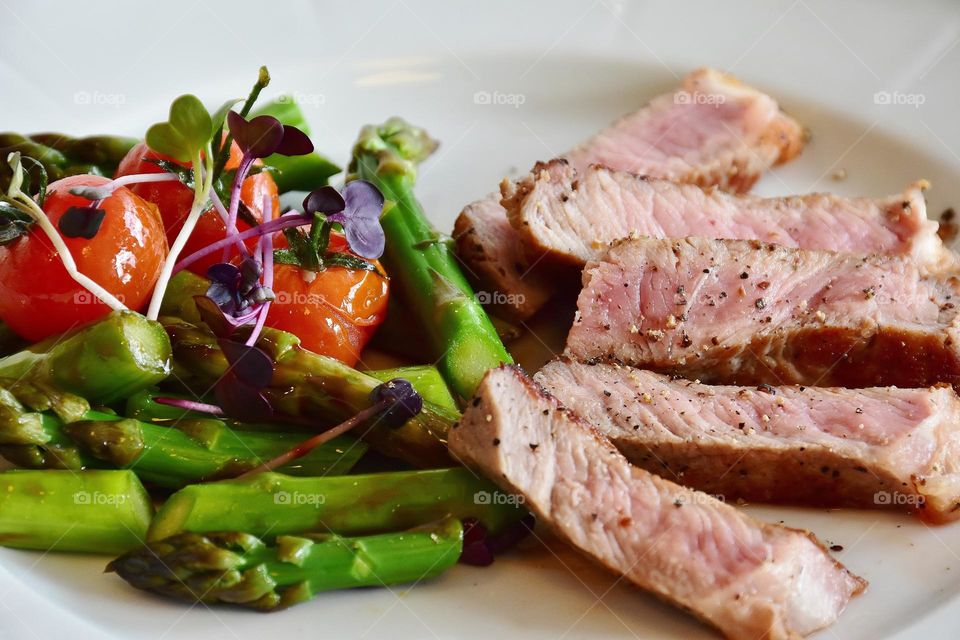 Delicious fried steak meals