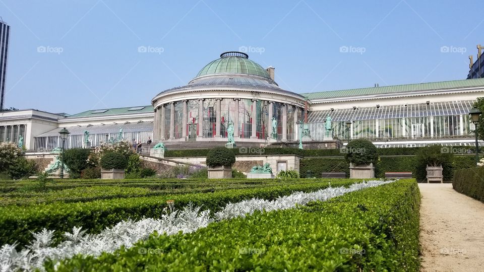 Botanical gardens in Brussels Belgium