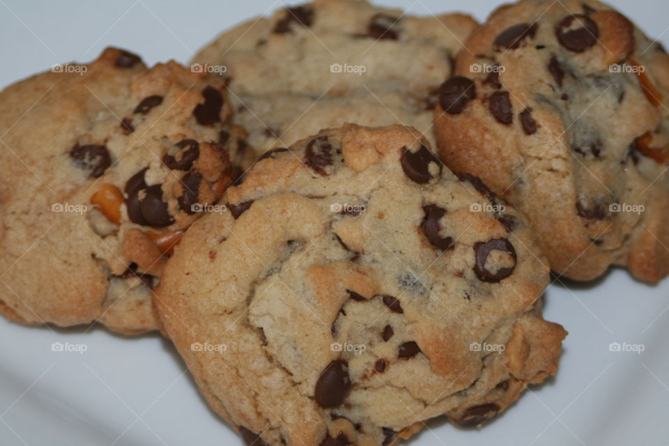 Ultimate Cookie. Homemade cookies with chocolate chips, peanut butter chips and pretzels. 