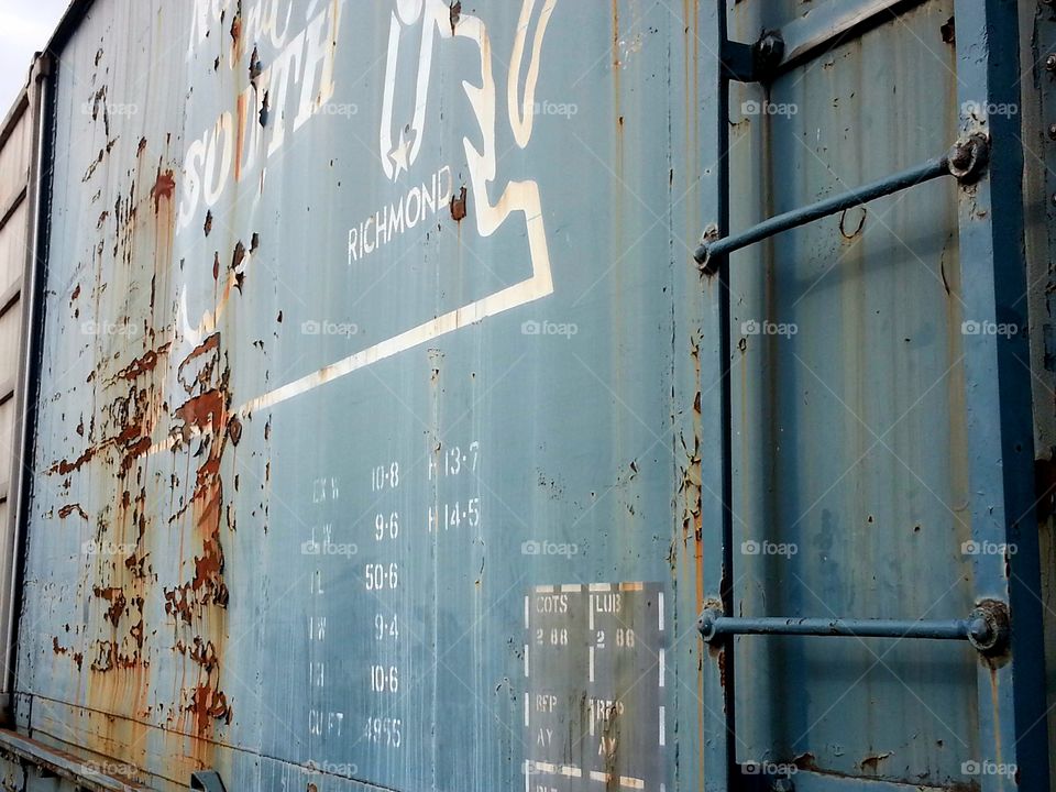 Rusty boxcar