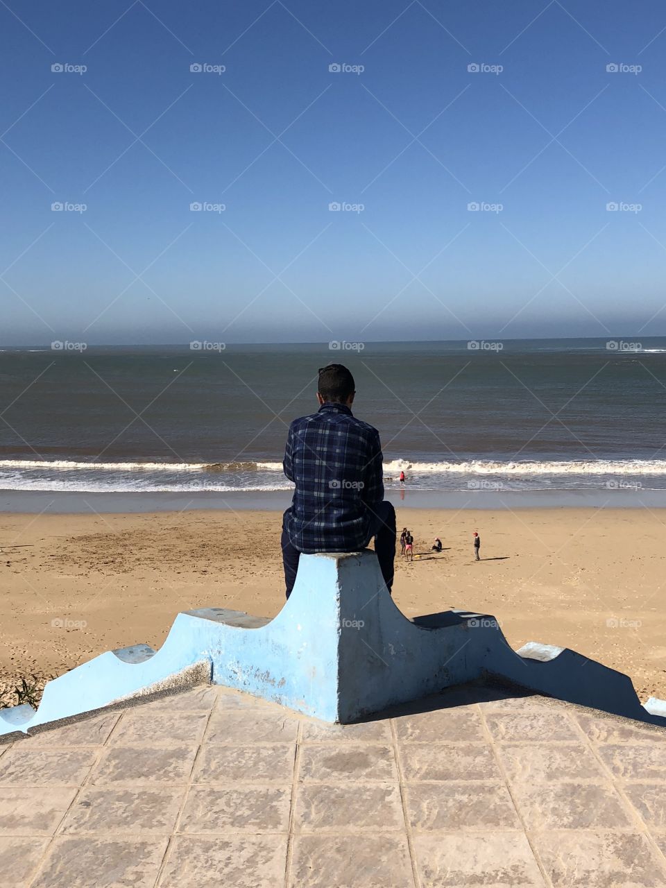 Alone beach Morocco 