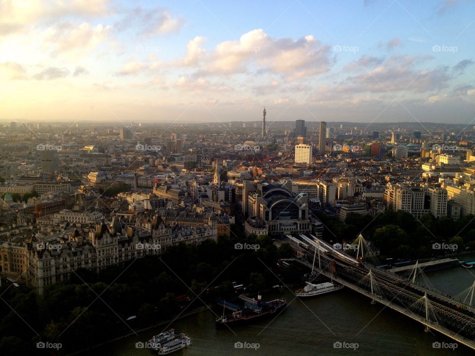 One of England skyline from the London eye