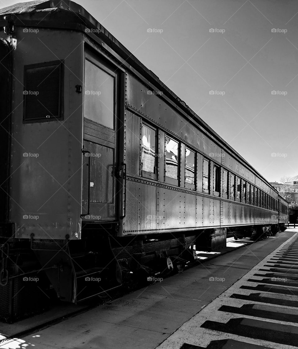 Old time passenger train