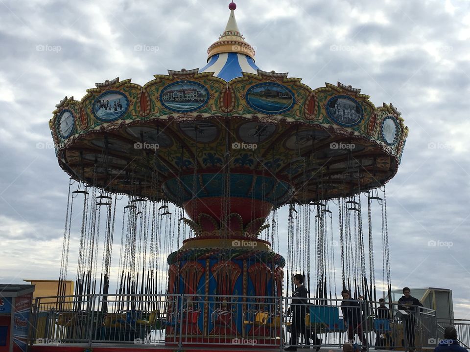 Santa Cruz Boardwalk carousel 