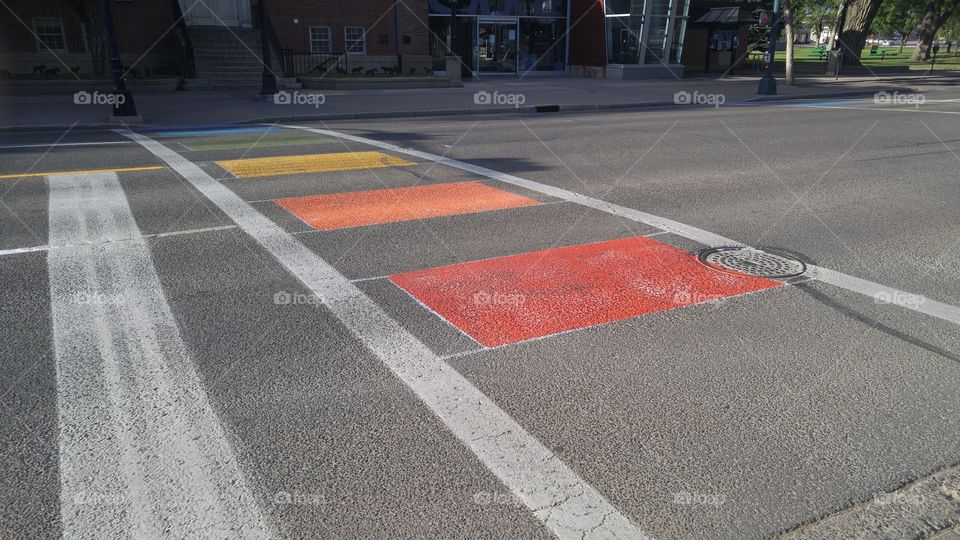 rainbow crosswalk