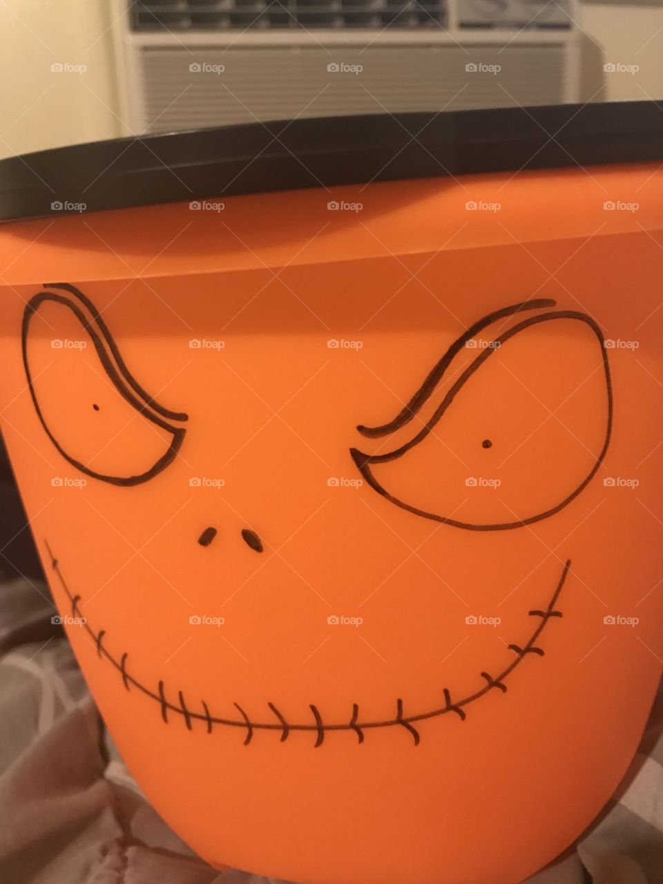 Halloween basket - jack skellington - designed by myself 