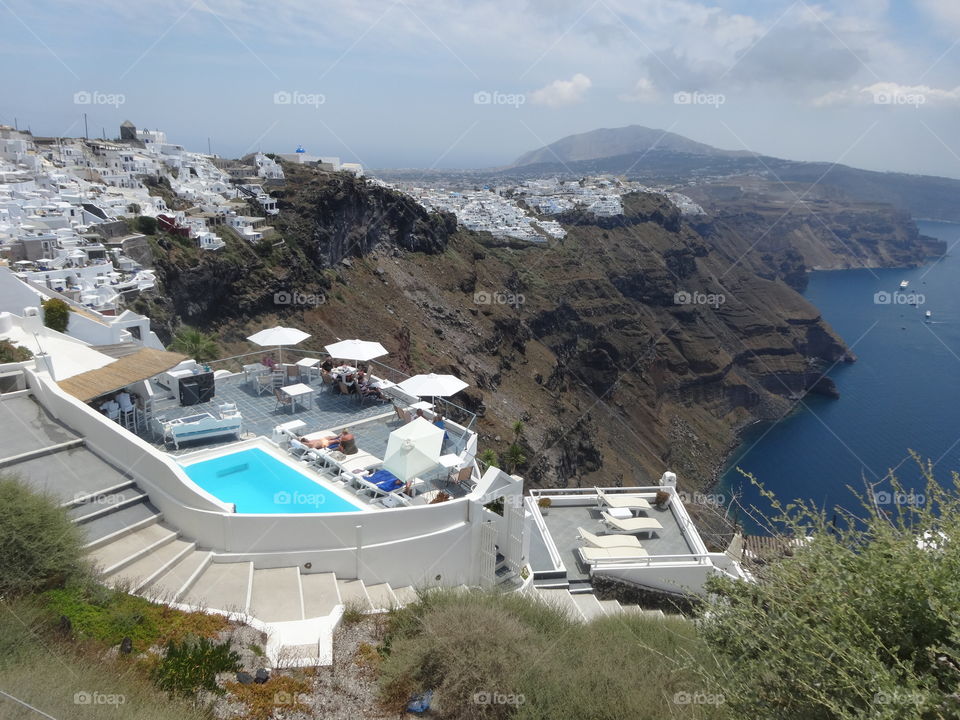 view of Santorini