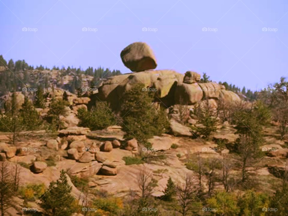 Rocks. Boulders in the Rockies seem to enjoy rock climbing too. I often wonder how some of them got there.