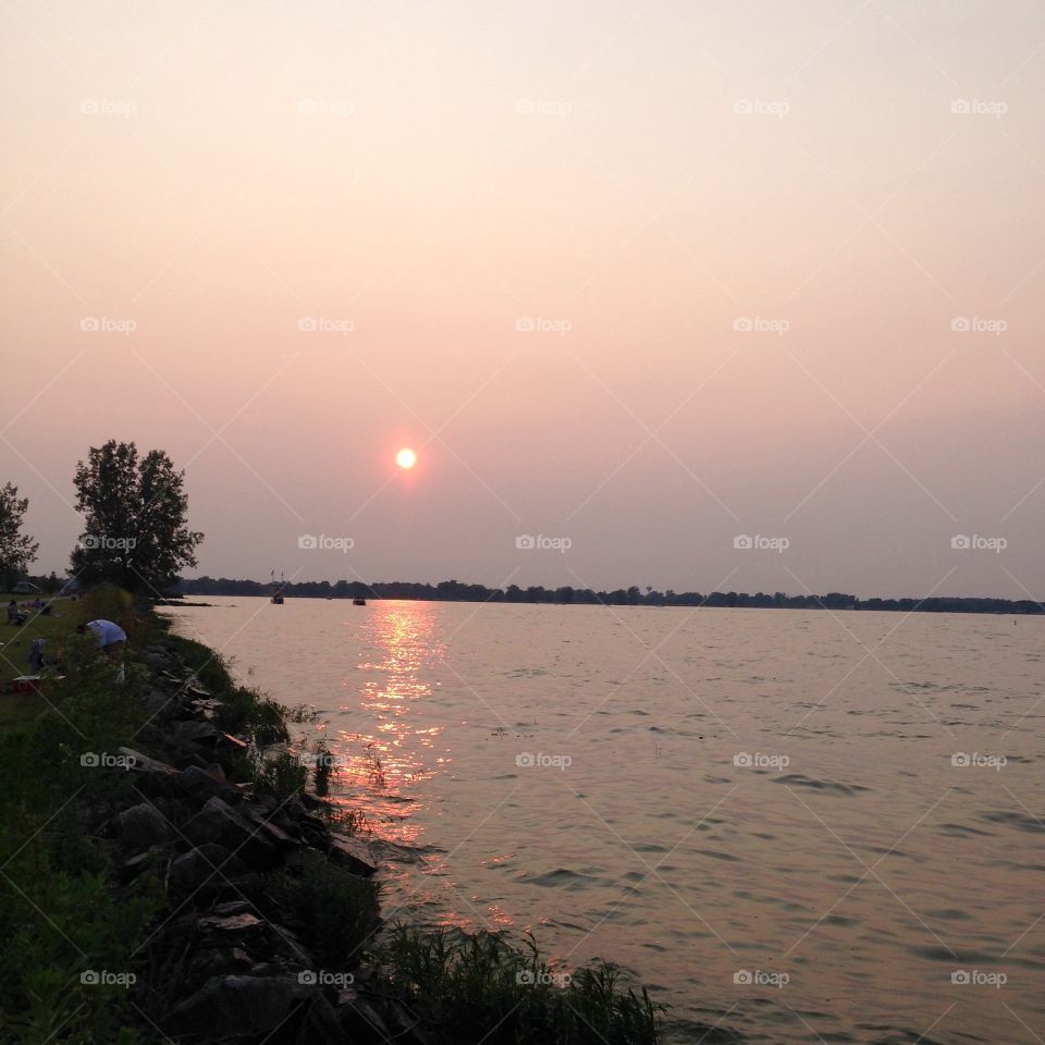 Sunset at Indian lake 