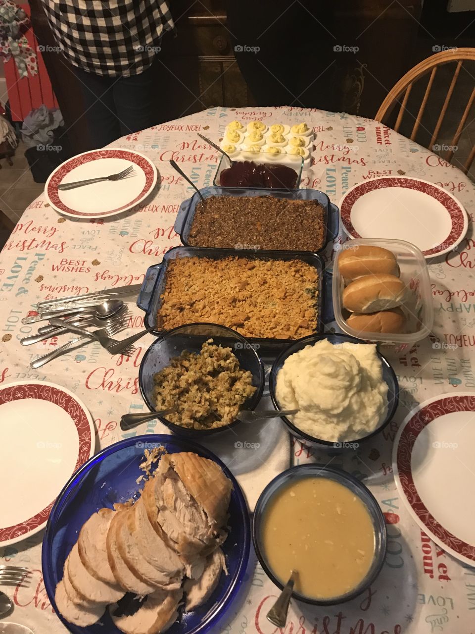 Simple Southern Christmas feast 