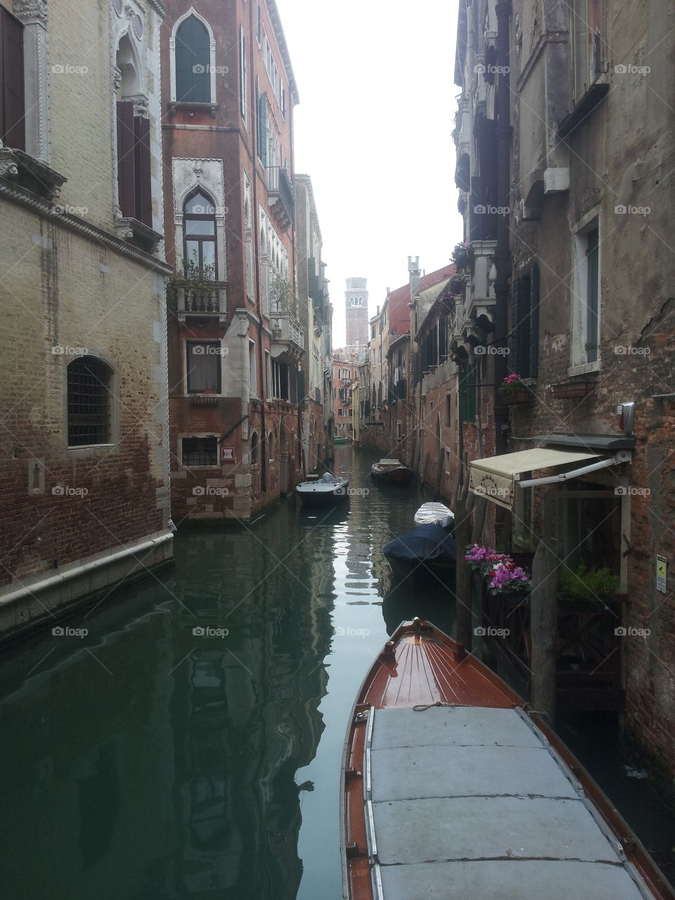 Gondole view in Venice, Italy