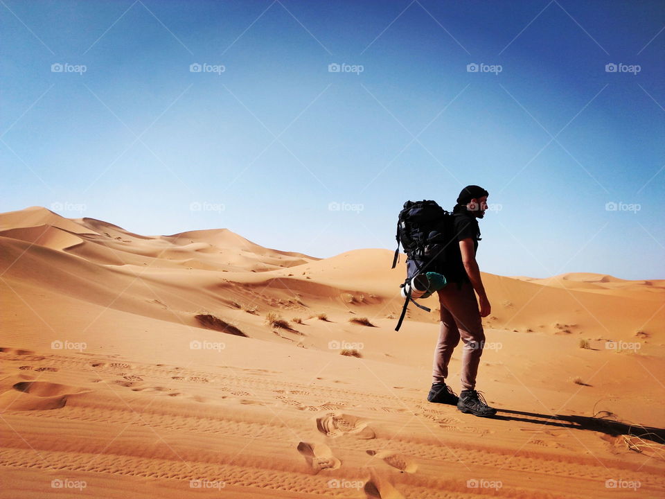 walking in the desert