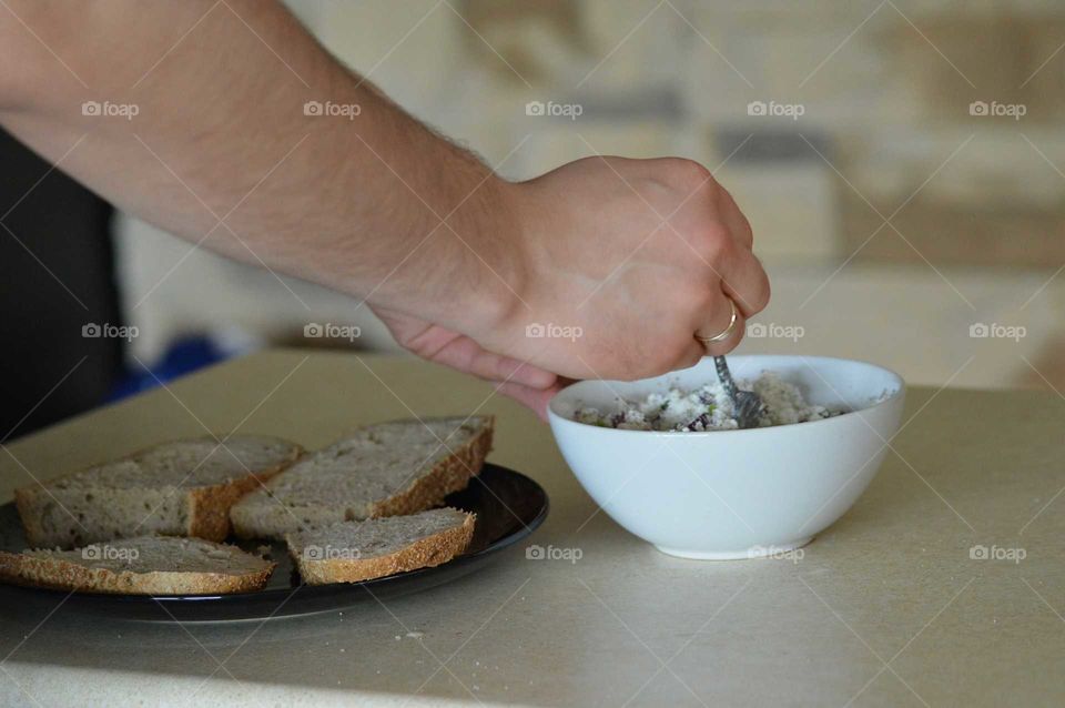 Person preparing food