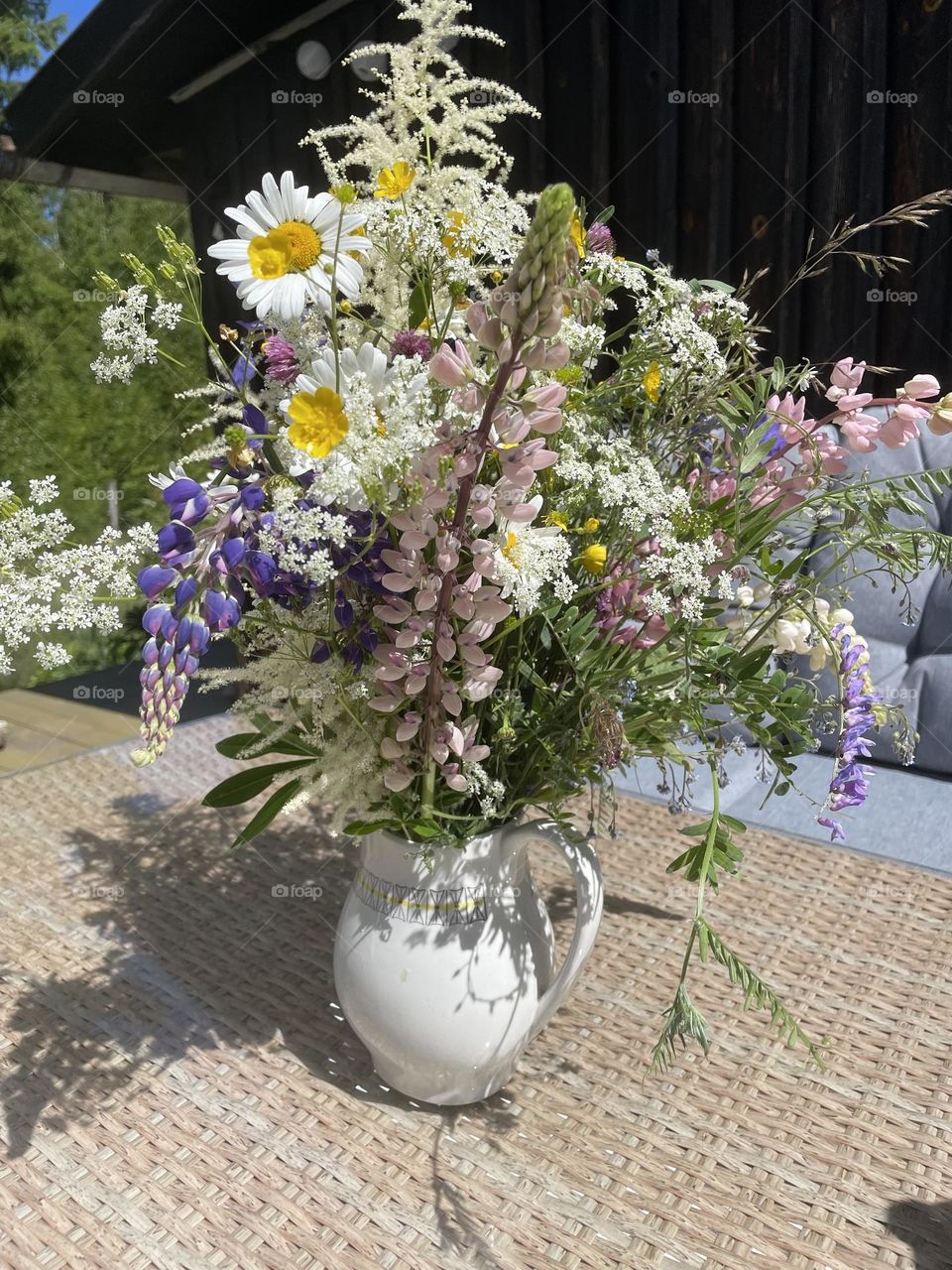 Wild flowers in an vase