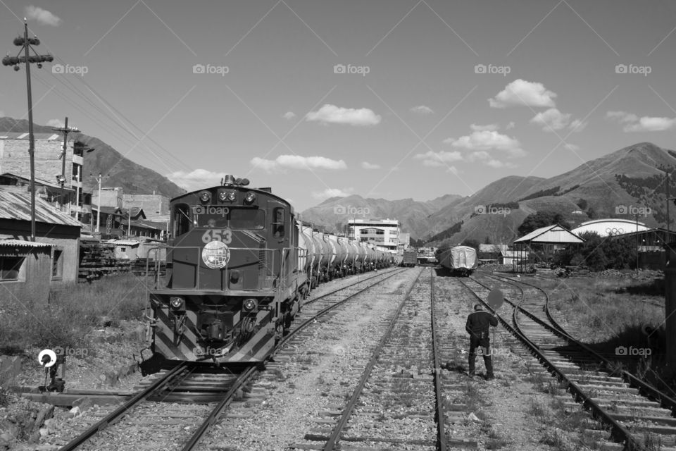 A journey from Puno to Cusco on a train passing through a railway yard!