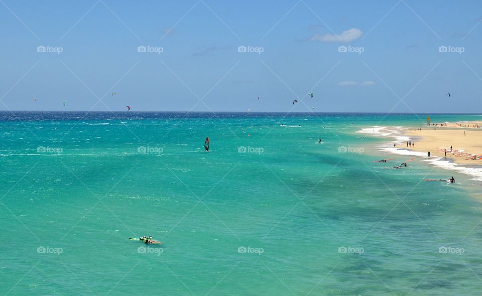 watersports on fuerteventura Canary Island in Spain