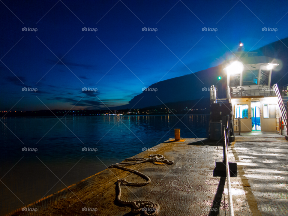 mountain lights sunrise dock by delvec