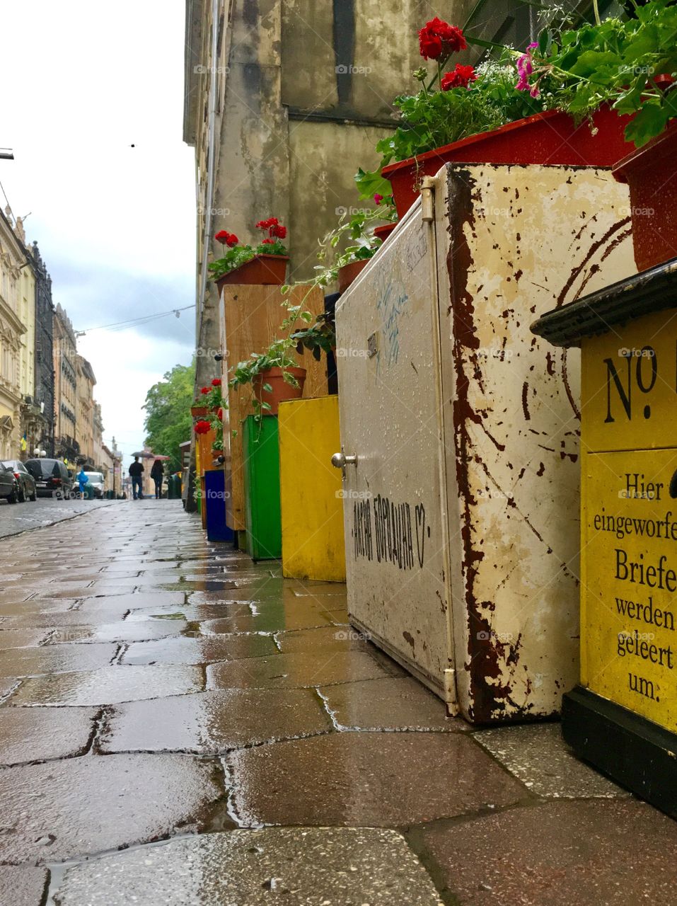 Rainy day in Lviv 