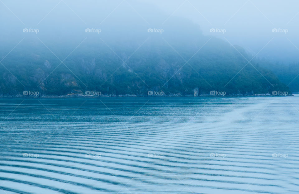 Lines created by small waves in the ocean