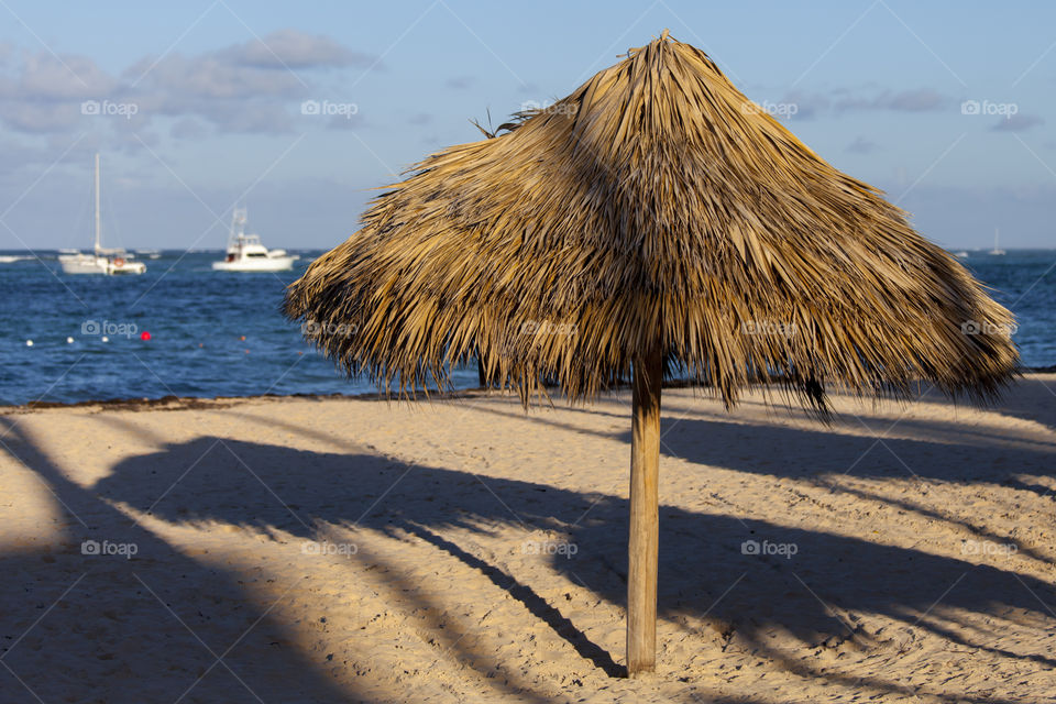 Summer day at the tropical beach