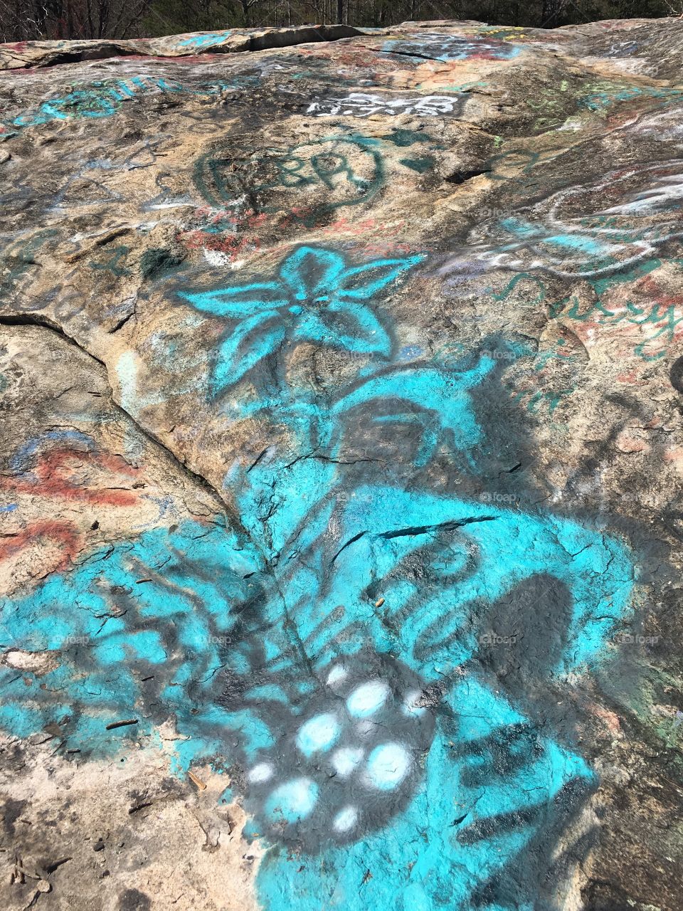 Graffiti on the mountain 