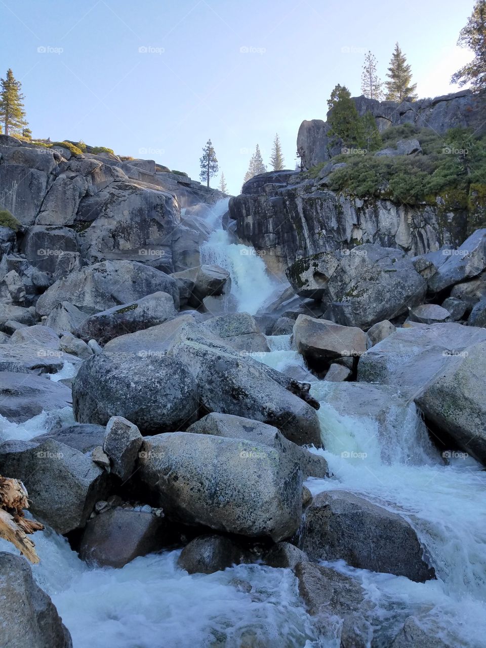 Springtime waterfall