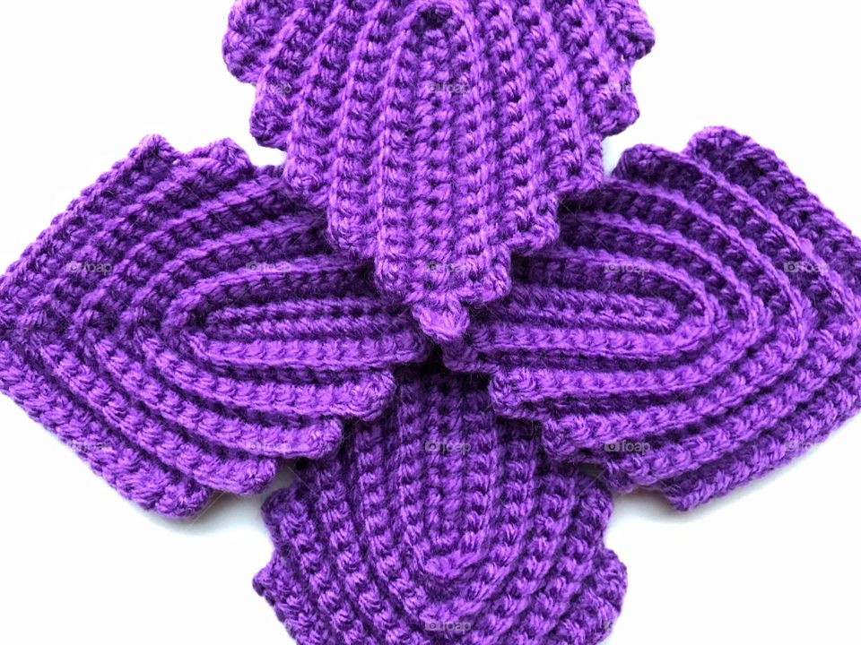 Purple knitted texture 