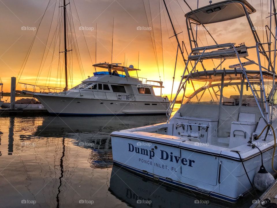 Sunset at Ponce Inlet