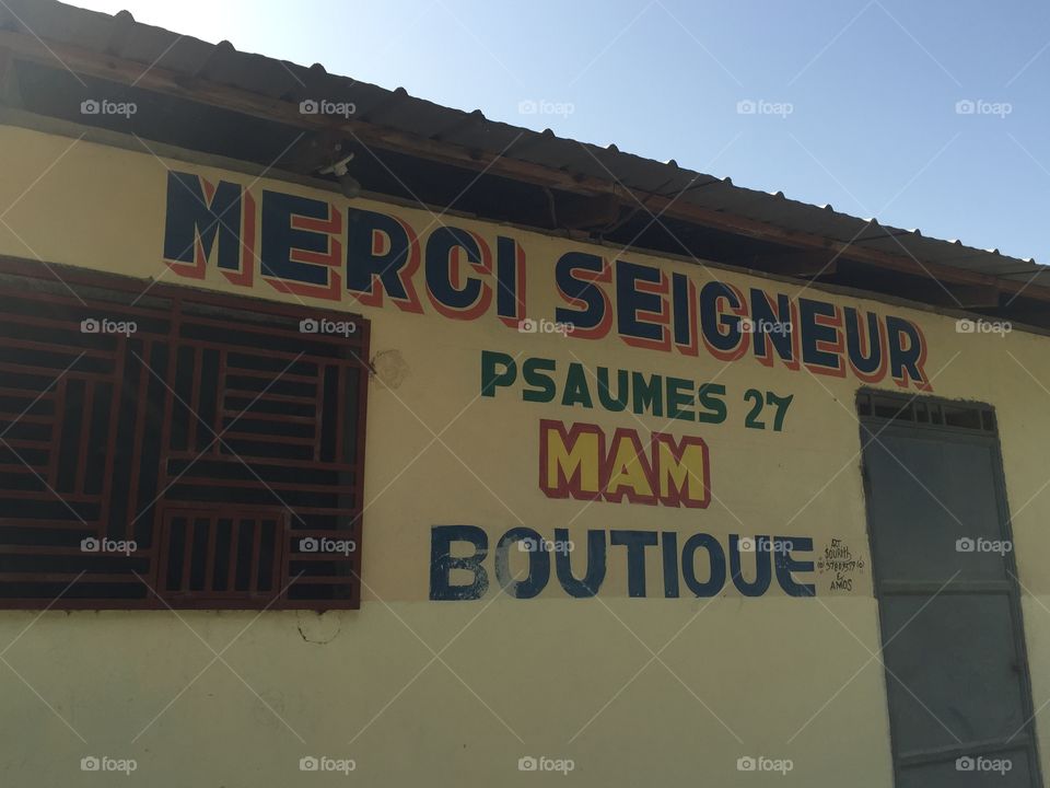 Haitian market in Grand Goâve