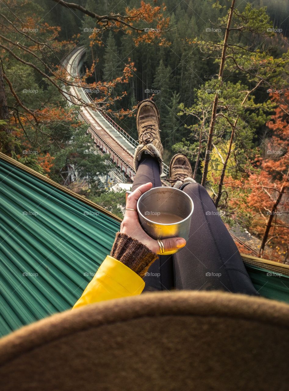 Recipe for being happy? Go to a nice place, make coffee, take your hammock and enjoy life.