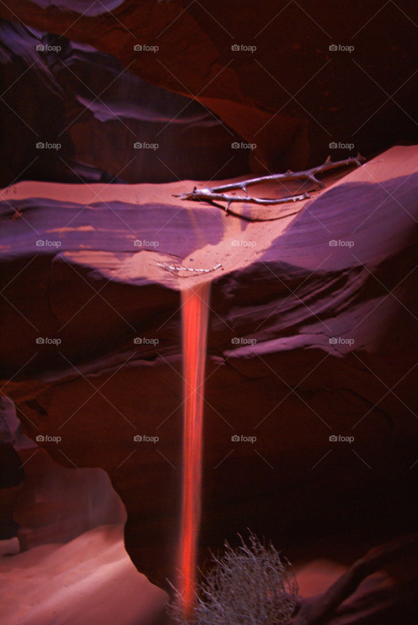 Sand Fall. Sand Fall at Antelope Canyon near Page, Arizona