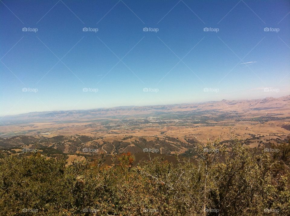 view of Santa Clara valley. four wheeling in Holister