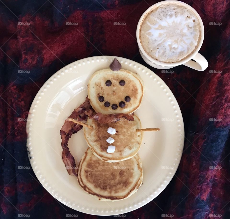 Snowman breakfast