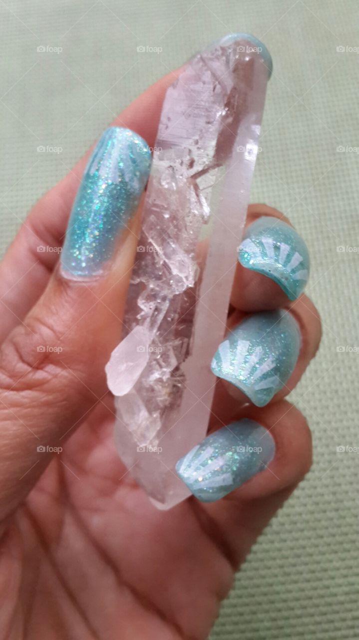 Crystal nail art