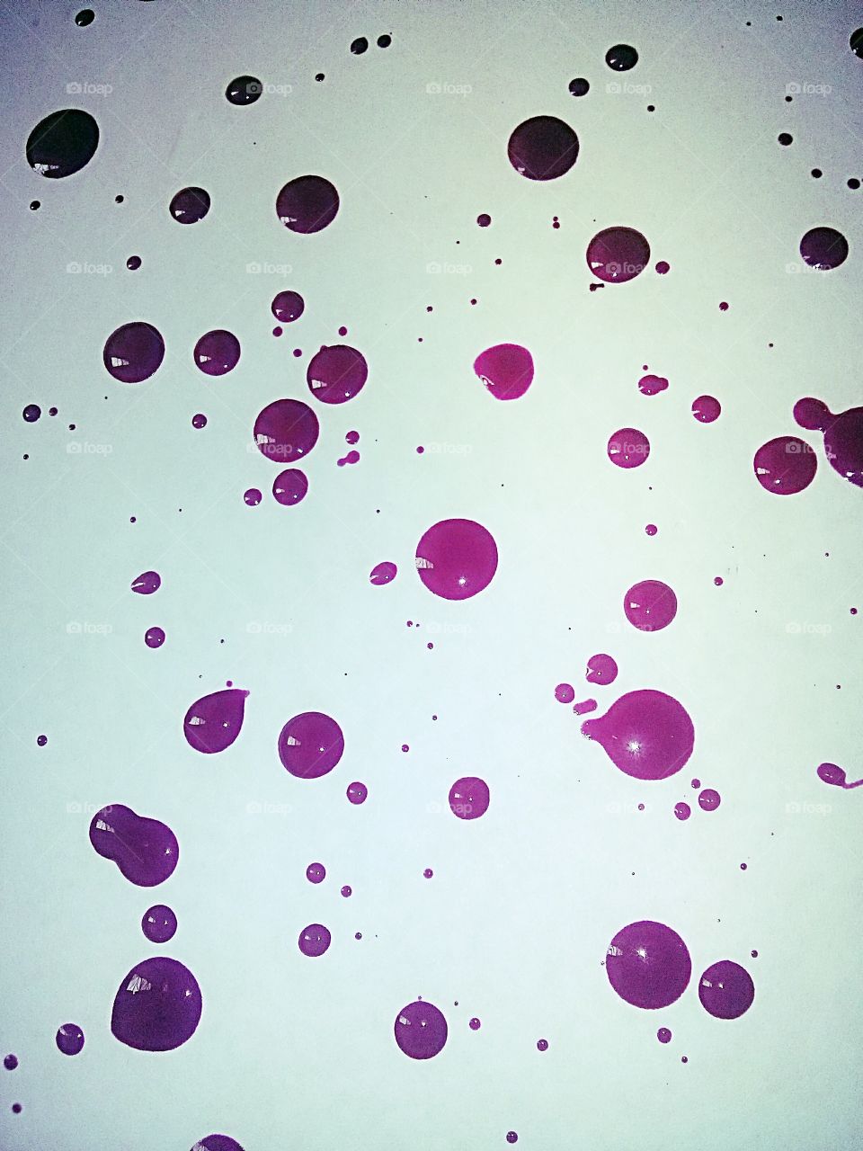 Purple paint on paper