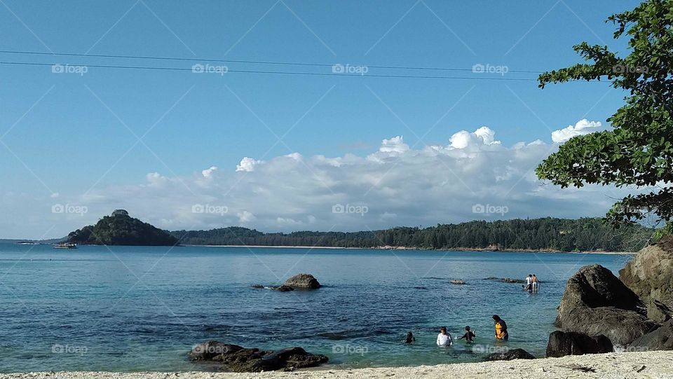 Very beautiful beach view with amazing sky